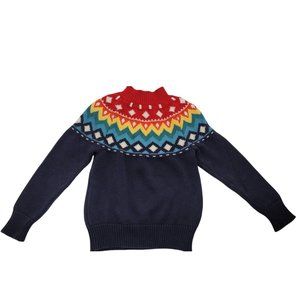 Hanna Anderson Girl's Rainbow Knit Sweater Size 5